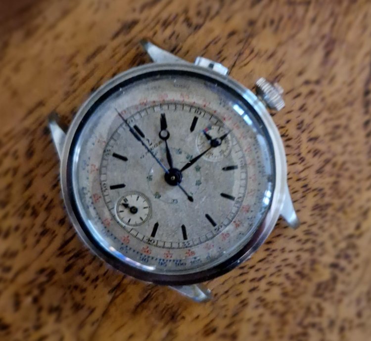 Omega Chrono Omega 33 3 Mono Pusher Con Reset In Corona