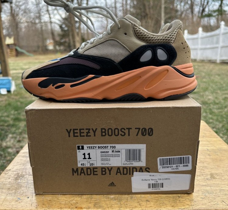 Adidas Yeezy Boost 700 Enflame Amber Sz 11
