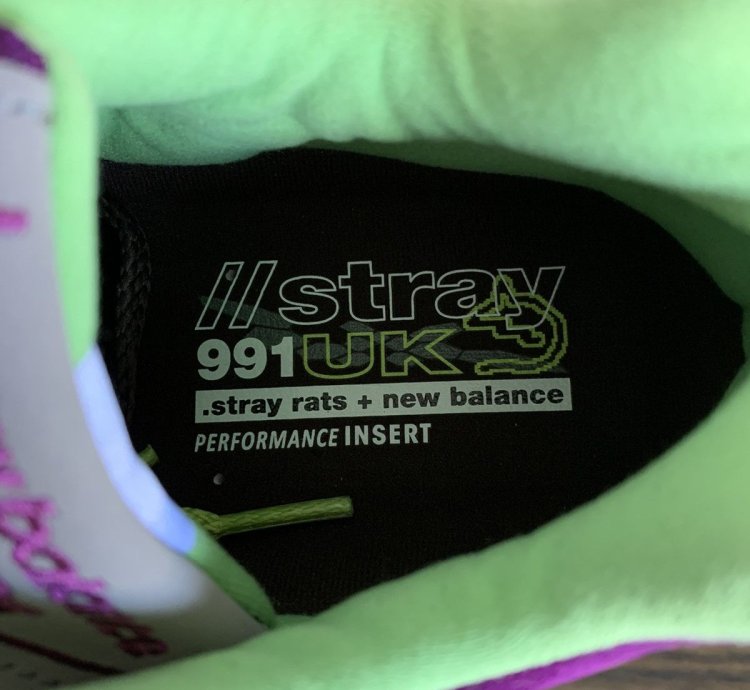 New Balance Stray Rats 991 Purple Green M991srg