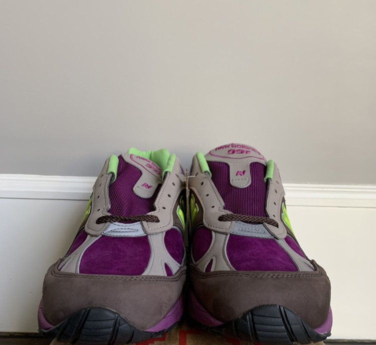New Balance Stray Rats 991 Purple Green M991srg