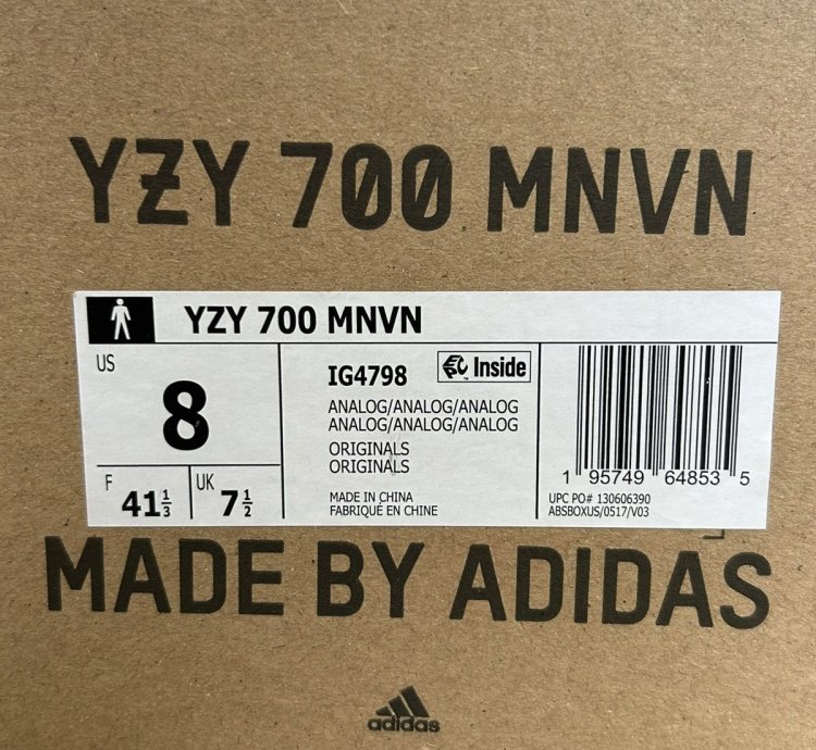 Adidas Yeezy Boost 700 Mnvn Laceless Analog