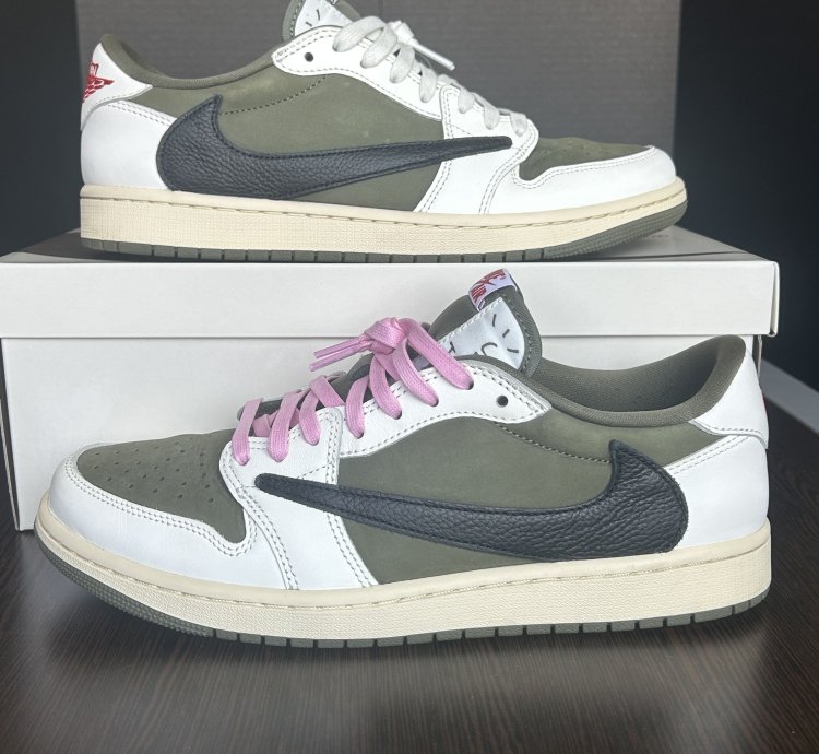 Size 10 - Jordan 1 Low Travis Scott Medium Olive Dm7866-200