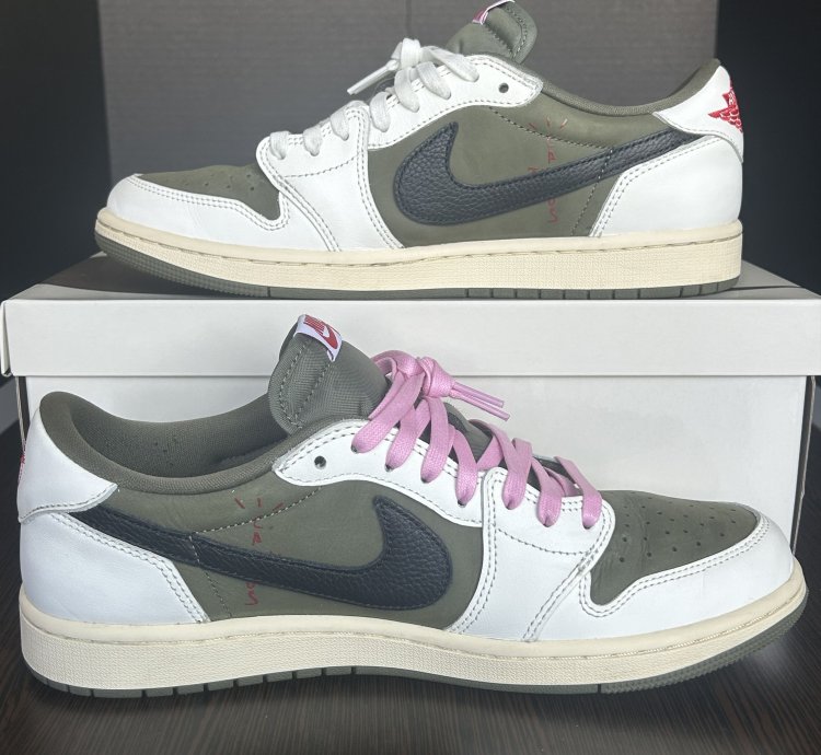 Size 10 - Jordan 1 Low Travis Scott Medium Olive Dm7866-200