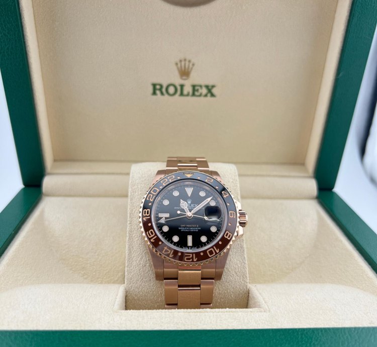 Rolex Gmt-master Ii Rootbeer Full Rose Gold