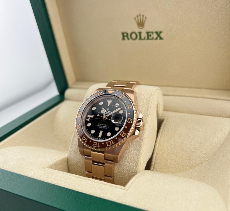 Rolex Gmt-master Ii Rootbeer Full Rose Gold