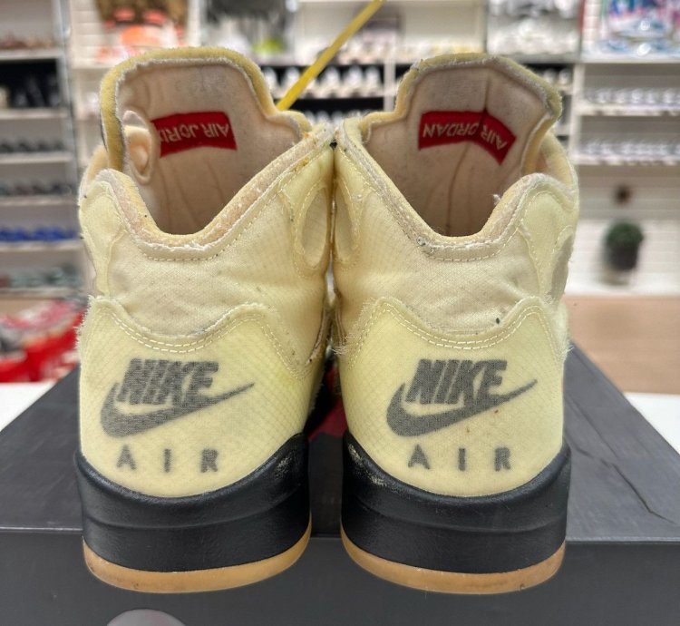Size 10 - Nike Air Jordan 5 Retro Off-white Sail Dh8565-100