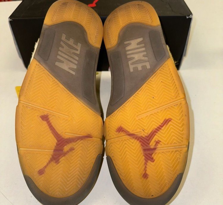 Size 10 - Nike Air Jordan 5 Retro Off-white Sail Dh8565-100