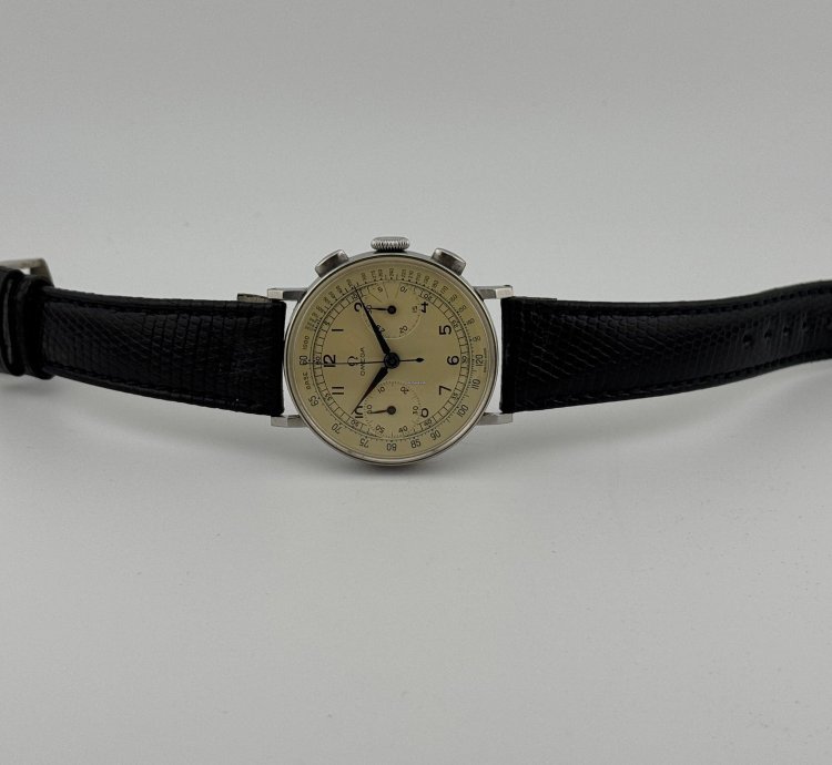 Omega Chronograph Calibre 33 3 Acier Staybrite Top Condition Swiss Made