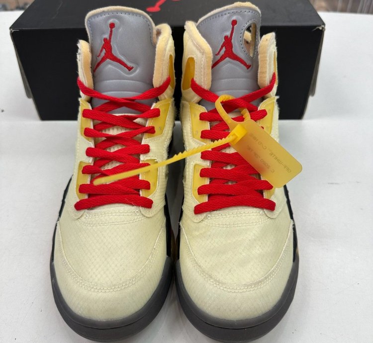 Size 10 - Nike Air Jordan 5 Sp Off-white Sail dh8565-100