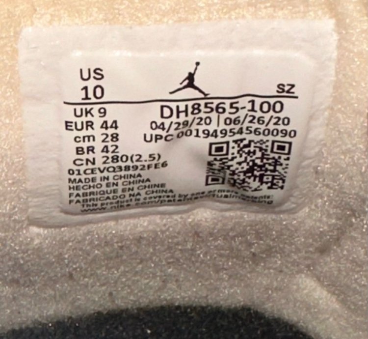 Size 10 - Nike Air Jordan 5 Sp Off-white Sail dh8565-100