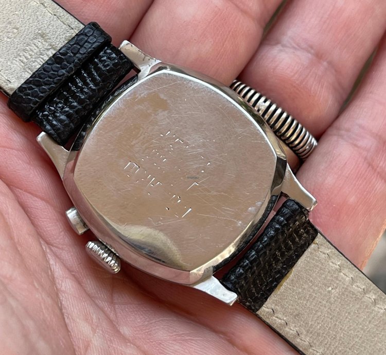 Omega Classic 1930s Single Pusher Chronograph Ref Ck 808 Enamel Dial