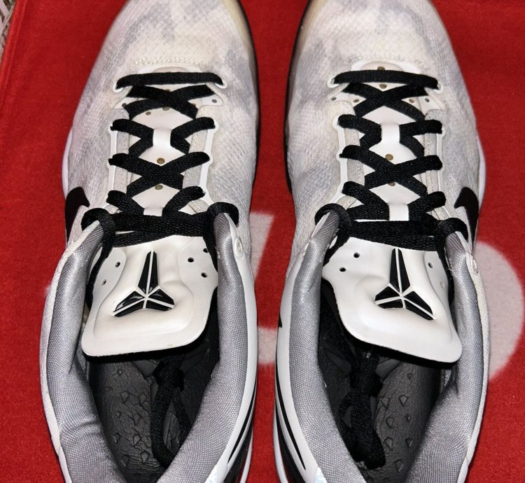 Nike Kobe 8 Tb White Black 599520-111 Size 14