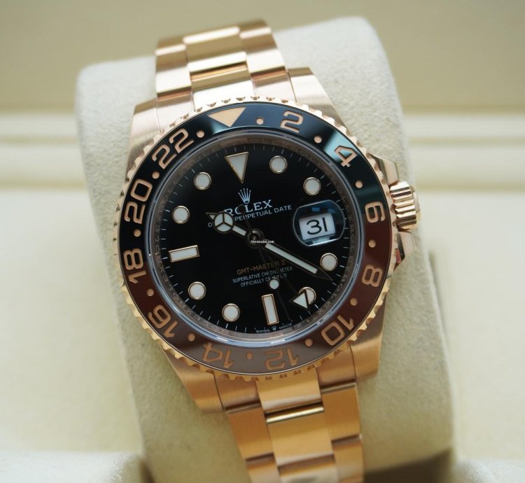 Rolex Gmt-master Ii Rose Gold 126715chnr