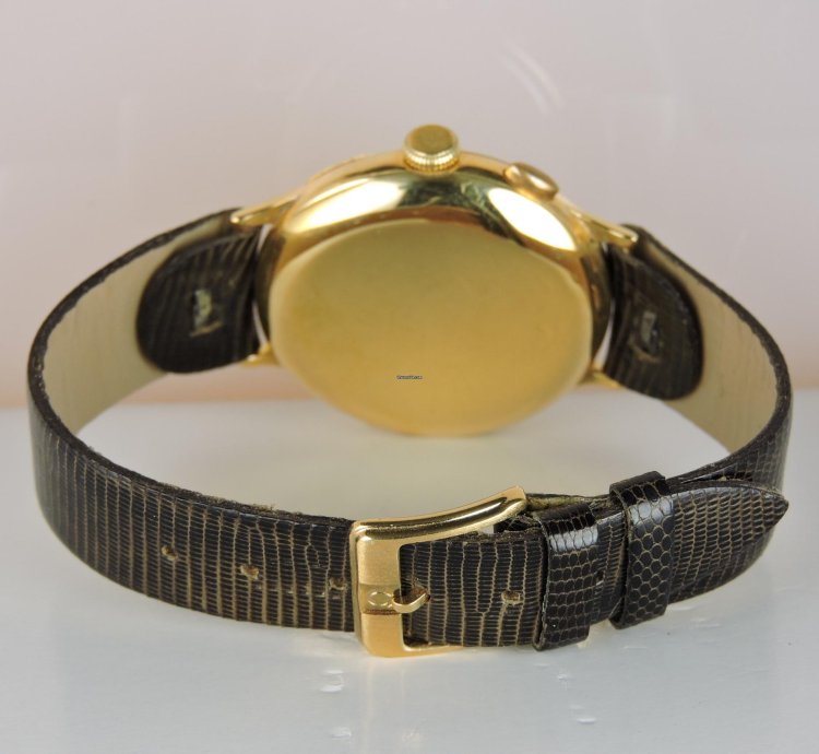 Omega Classic Cal 33 3 18k Oversized Monopusher Chronograph - Monopulsante Monopoussoir