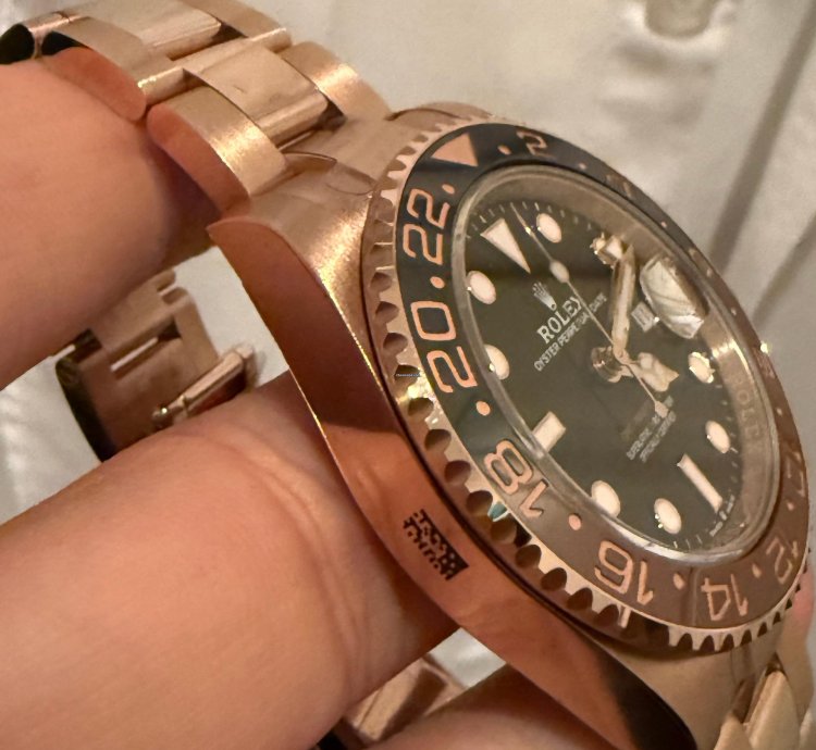Rolex Gmt-master Ii Rose Gold 126715chnr Nos Full Stickers 2021