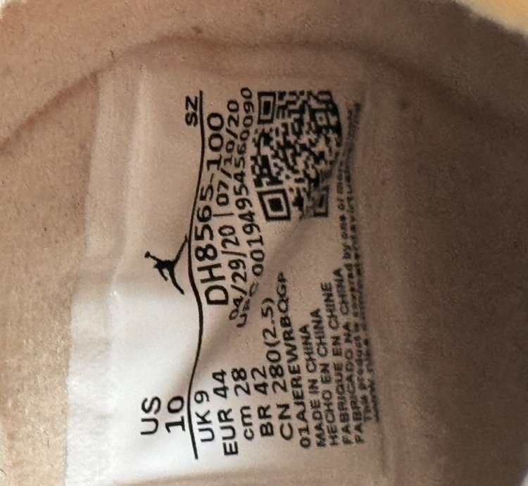 Size 10 Off-white Jordan 5