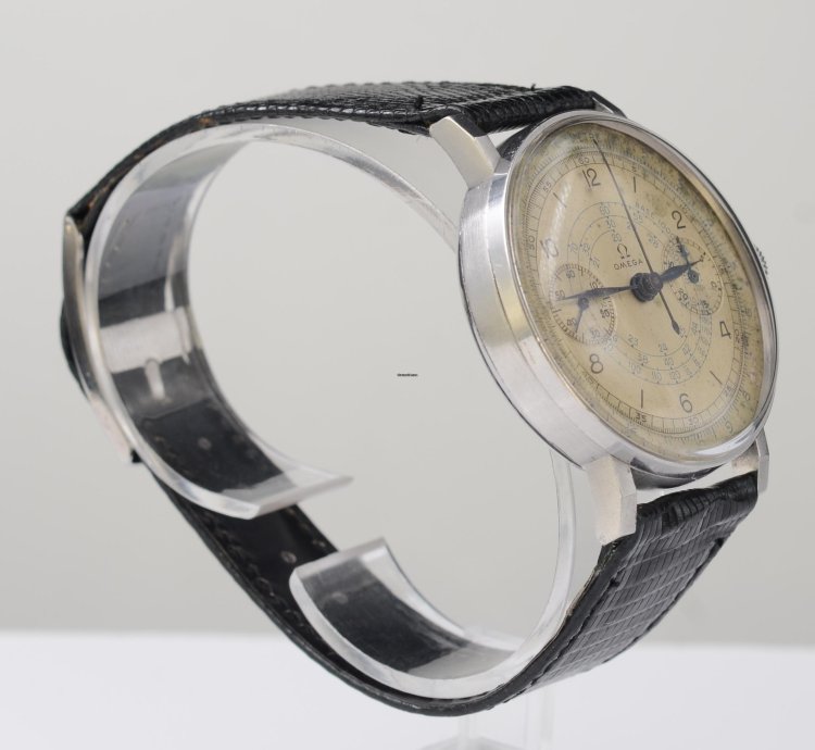 Omega Classic Chronograph Ck 987 Staybrite Silver Dial Caliber 33 3 Chro 1941