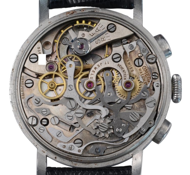Omega Classic Chronograph Ck 987 Staybrite Silver Dial Caliber 33 3 Chro 1941