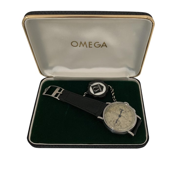 Omega Classic Chronograph Ck 987 Staybrite Silver Dial Caliber 33 3 Chro 1941