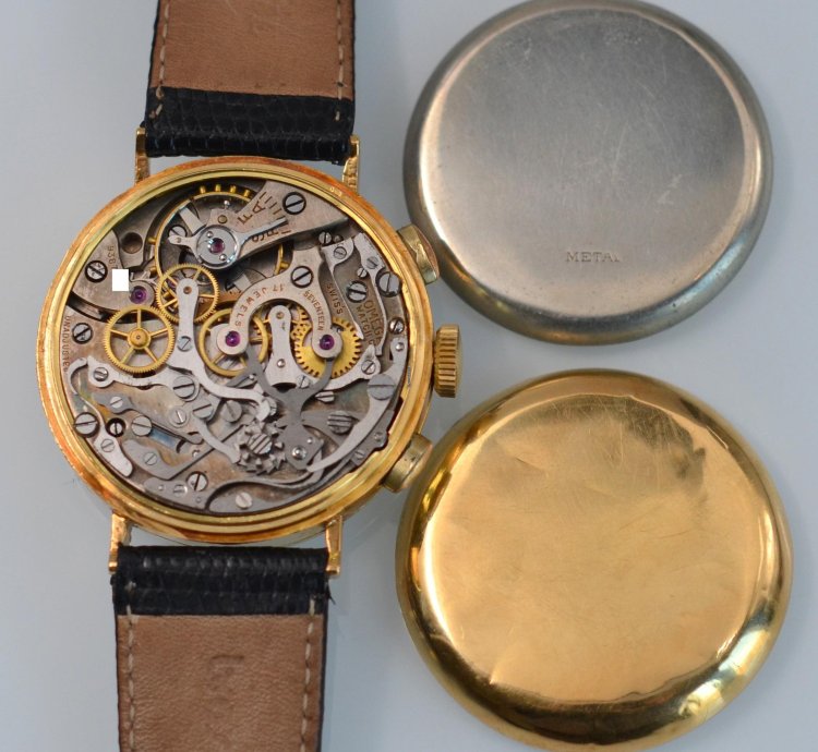 Omega Classic Chronograph Oversize 37mm Caliber 33 3 Chro Yellow Gold 18kt 1941