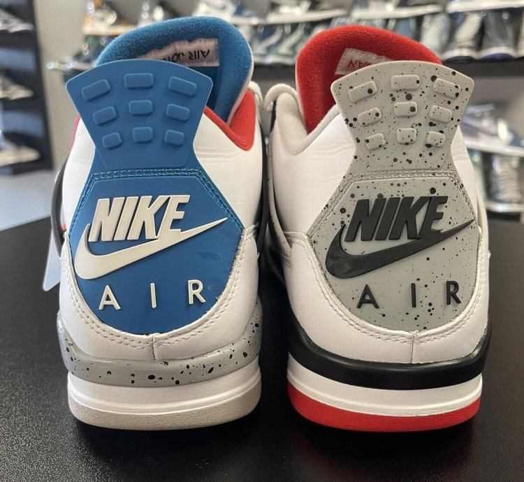 Size 11 - Jordan 4 Retro What The 4 Fire Red Military Blue