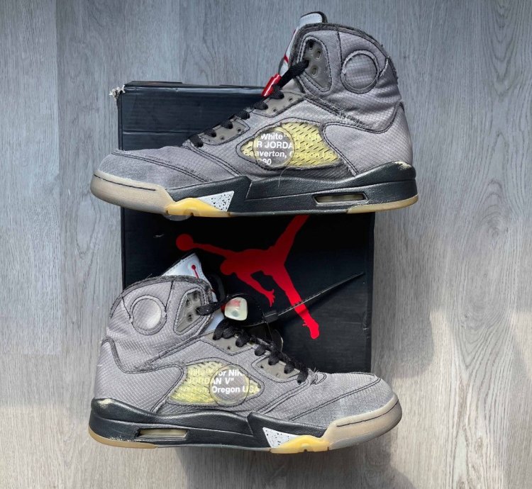 Size 11 - Nike Air Jordan 5 Retro Sp Off-white Muslin Black