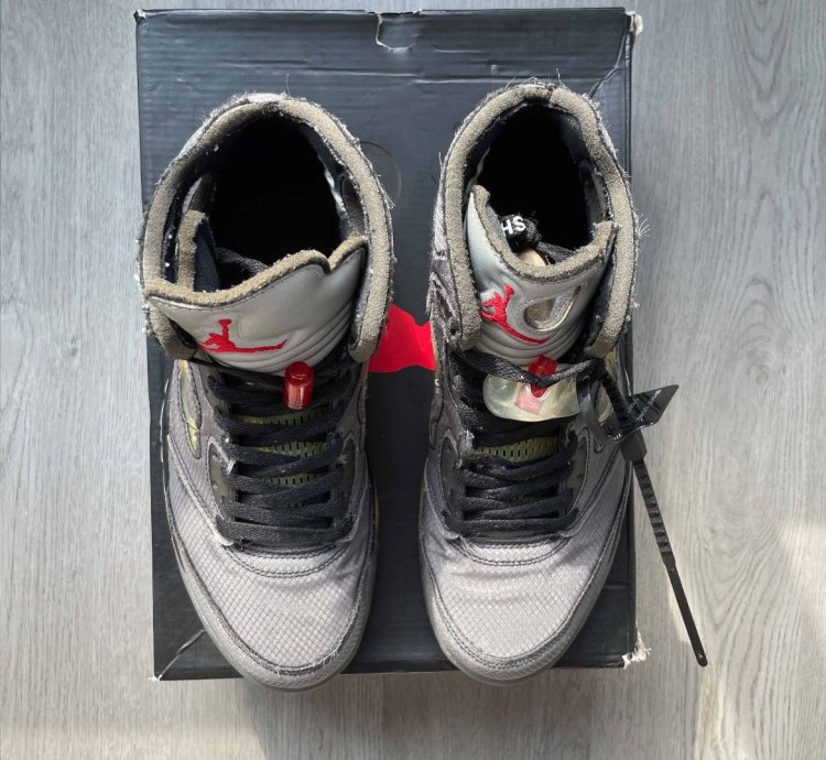 Size 11 - Nike Air Jordan 5 Retro Sp Off-white Muslin Black