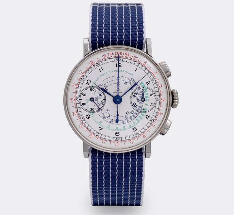 Omega Classic Jumbo Sport Racing Chronograph Multicolored Multiscale Dial Cal 33 3 1930s