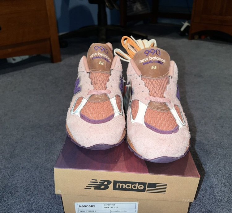 Salehe Bembury New Balance 990v2 Sand Be The Time