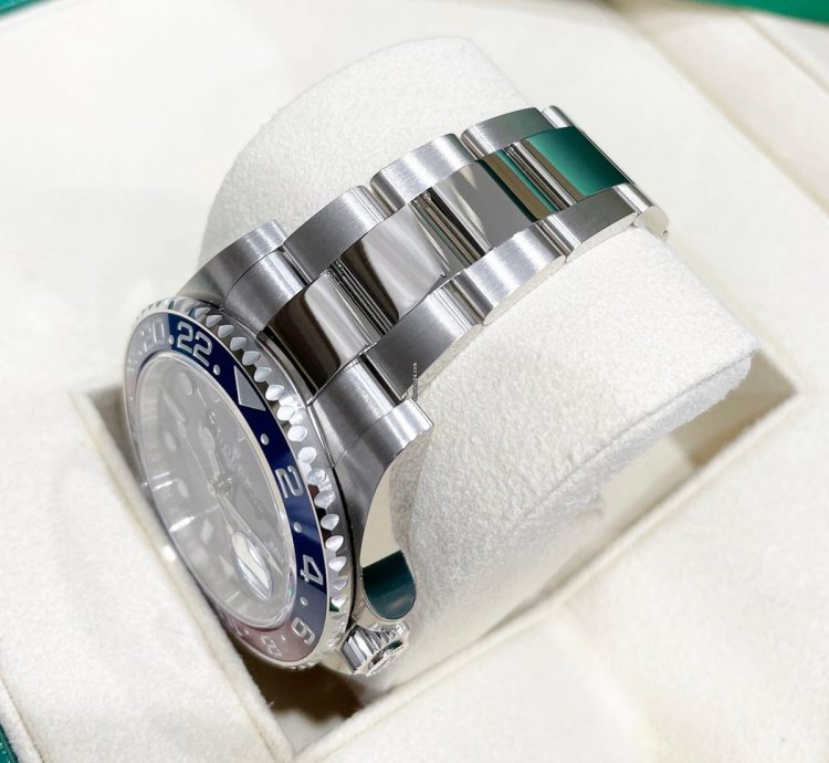 Rolex Gmt-master Ii Unworn 126719 Gmt-master Ii White Gold Pepsi Blue Dial Oyster Bracelet