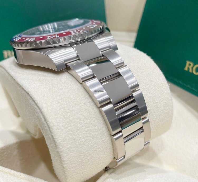 Rolex Gmt-master Ii Unworn 126719 Gmt-master Ii White Gold Pepsi Blue Dial Oyster Bracelet