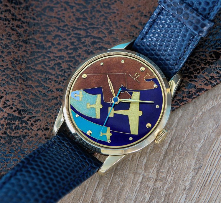 Omega Cloisonne Enamel Dial Air Force From 50s