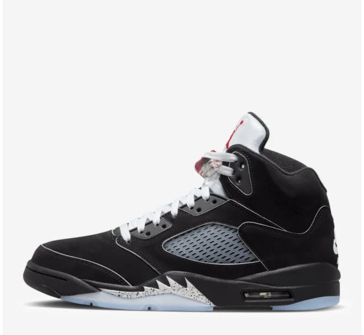 Size 11 Nike Air Jordan 5 Retro Og Black Metallic Reimagined