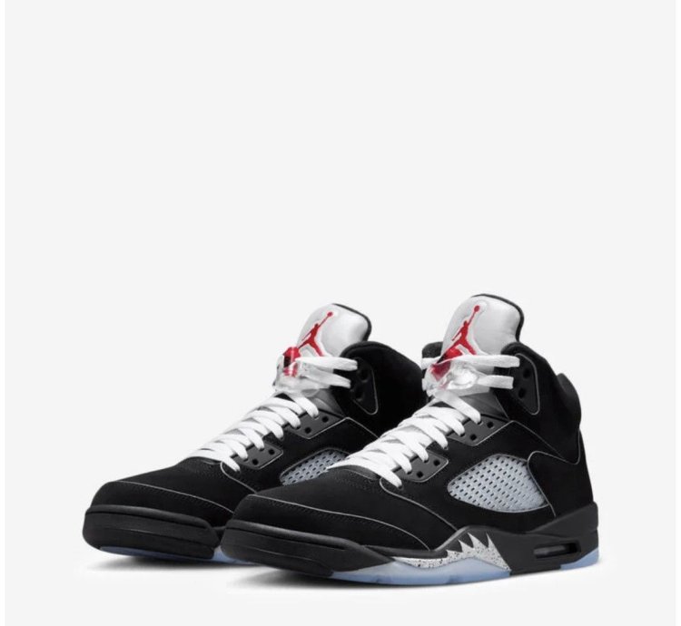 Size 11 Nike Air Jordan 5 Retro Og Black Metallic Reimagined