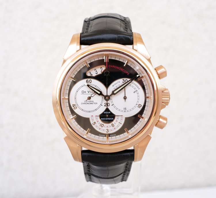 Omega Co-axial Chronoscope 18k Rose Gold Chronograph 41