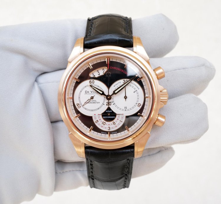 Omega Co-axial Chronoscope 18k Rose Gold Chronograph 41