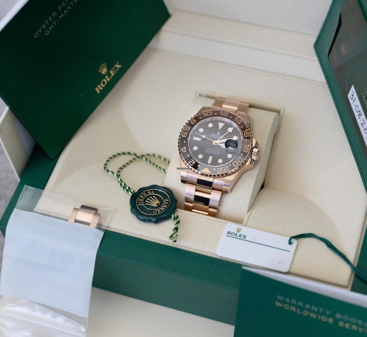 Rolex Gmt-master Ii Unworn 2023 Mint Rootbeer Complete Set Ever 126715chnr
