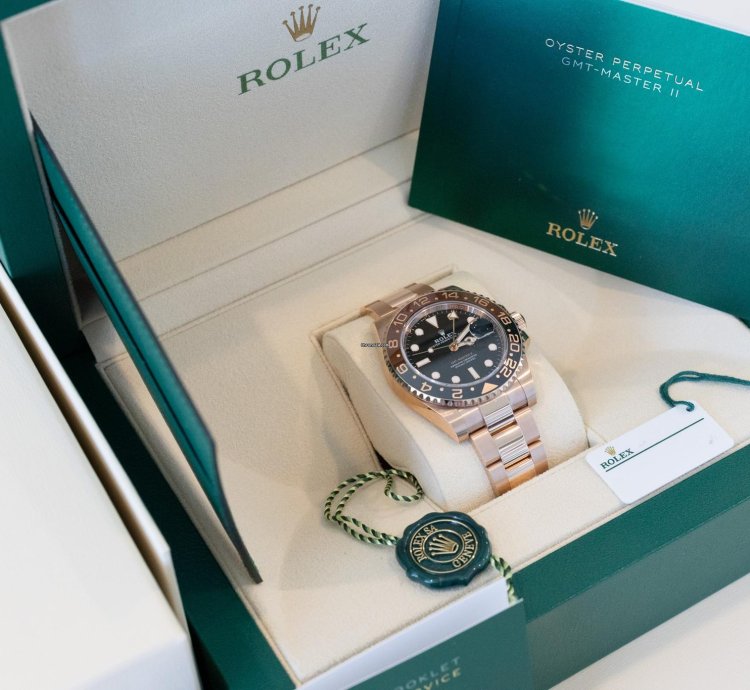 Rolex Gmt-master Ii Unworn 2023 Mint Rootbeer Complete Set Ever 126715chnr