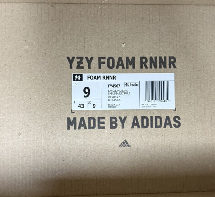 Adidas Yeezy Foam Runner Sand 9 Men