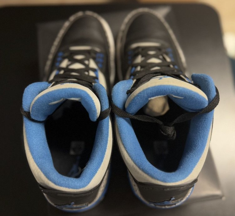 Size 12 - Air Jordan 3 Retro Sport Blue Black 2014 Rare