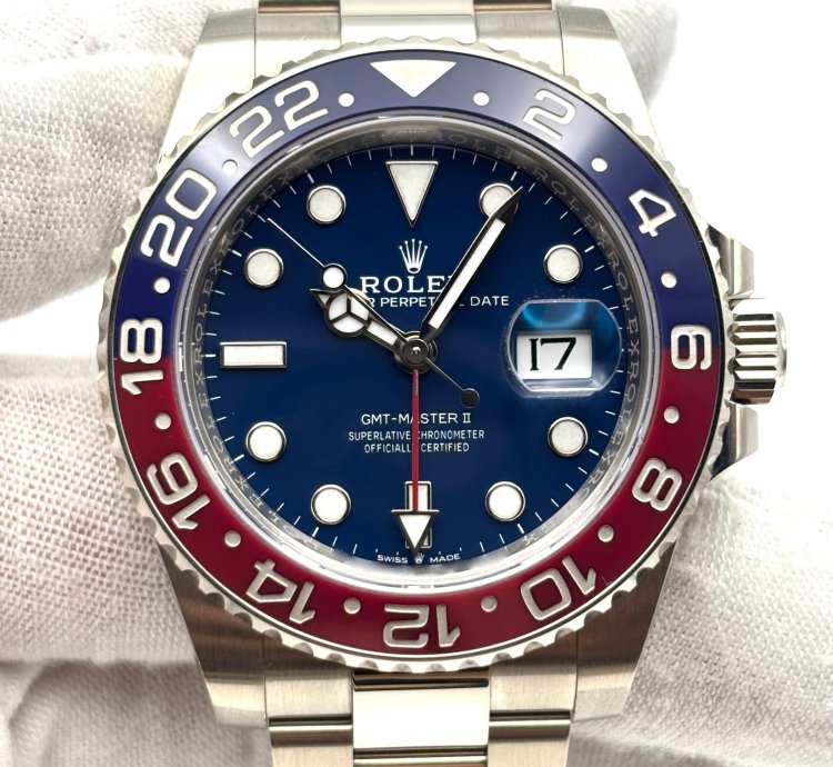 Rolex Gmt-master Ii Unworn Gmt-master Ii 40mm Blue Dial White Gold Bracelet 126719blro Box Papers 2024