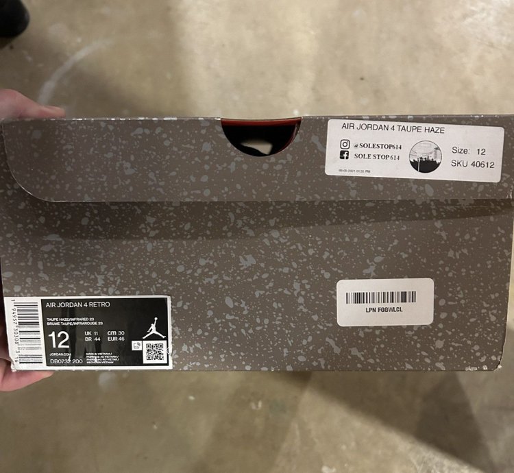 Size 12 - Air Jordan 4 Retro Mid Taupe Haze