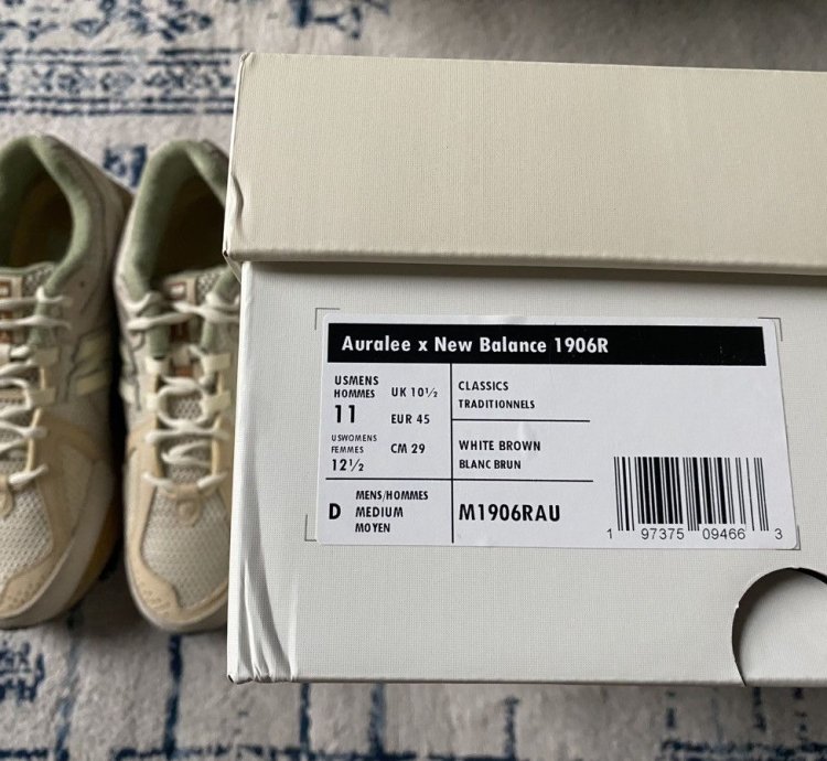 Size 11 New Balance 1906r Auralee Bone White Tan M1906rau