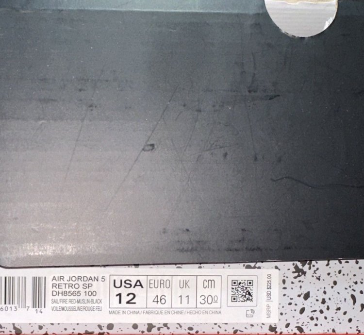 Size 12 - Jordan 5 Sp Off-white Mid Sail