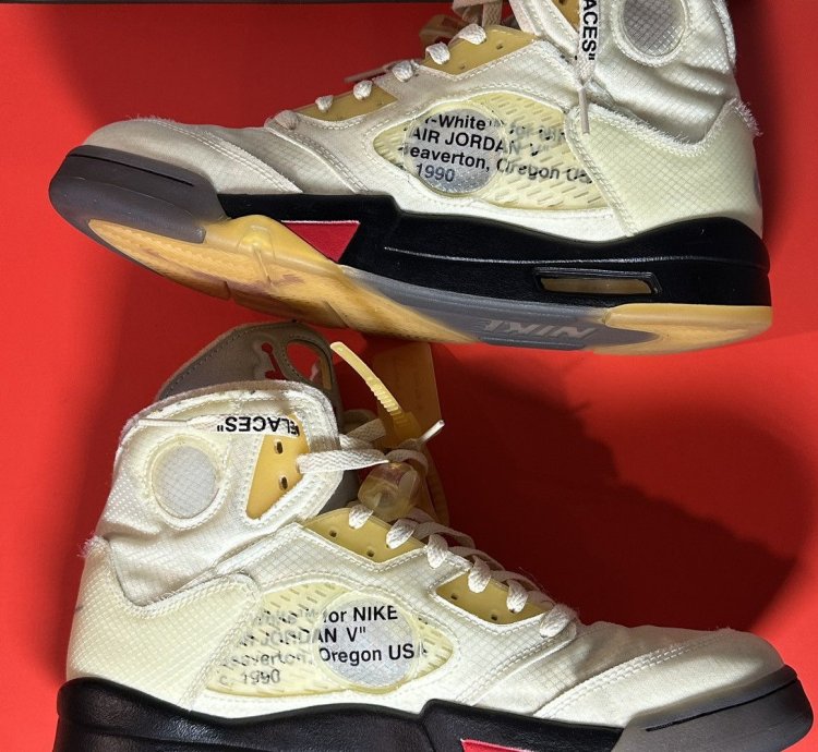 Size 12 - Jordan 5 Sp Off-white Mid Sail