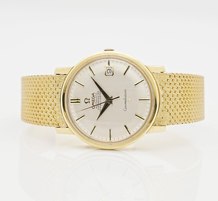 Omega Constellation 18k Gelbgold Ref 168 004 New Service