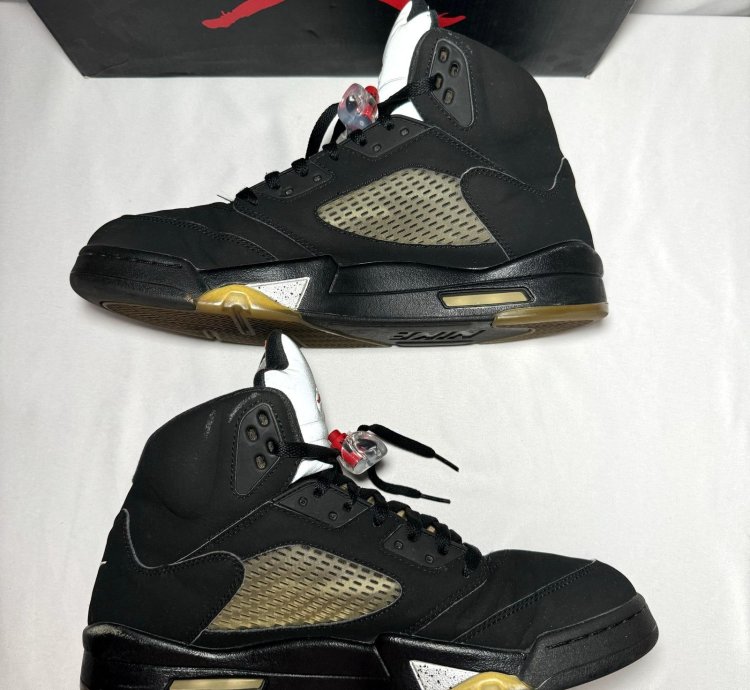 Size 12 - Nike Air Jordan 5 Retro Og Metallic Men Shoes
