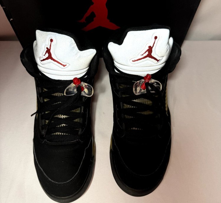 Size 12 - Nike Air Jordan 5 Retro Og Metallic Men Shoes
