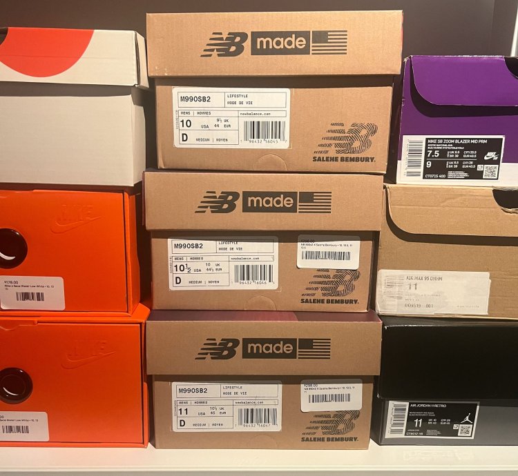 Size 11 Salehe Bembury New Balance 990v2