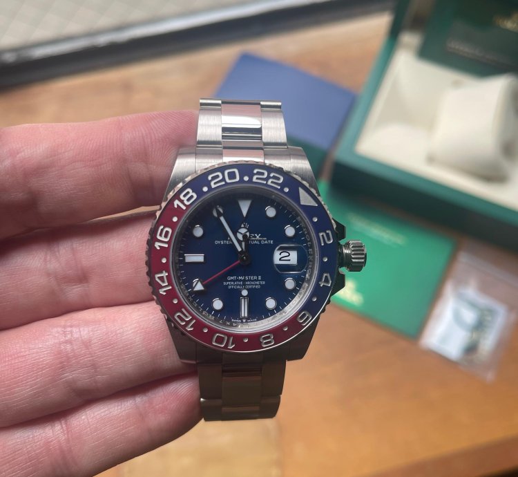 Rolex Gmt-master Ii Unworn Rolex White Gold Gmt